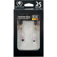 Adjustable Broad Tip Nipple Clamps W/Purple Beads(D0102H7XIQ7.)