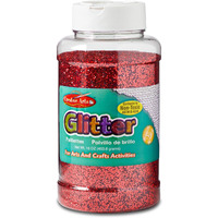 GLITTER 16 OZ BOTTLE RED