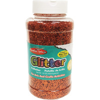 GLITTER 16 OZ BOTTLE ORANGE
