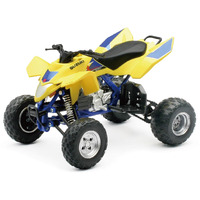 Suzuki Quad Racer R450 Yellow/Blue ATV Motorcycle 1/12 Diecast Model by New Ray