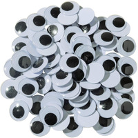 WIGGLE EYES BLACK 20 MM 100 PIECES