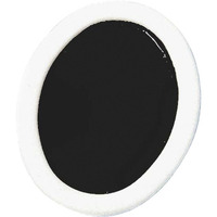 Prang Non-Toxic Washable Semi-Moist Watercolor Paint Refill, Plastic Oval Pan, Black, Pack of 12