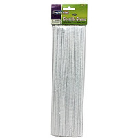 CHENILLE STEMS WHITE 12 INCH