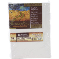 Masterpiece Vincent MasterWrap Pro MuseumWrap Wood Drum Tight Stretched Canvas, 5 X 7 in