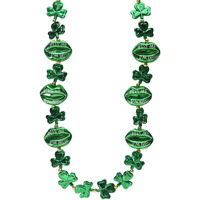 St. Patrick's Day Shamrock Beads with Kiss Me Lips Design (Pack of 12)