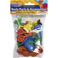 Creativity Street Body Part Accessories Set for Dough and Clay