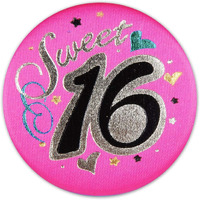 Sweet 16 Satin Button