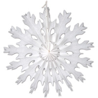 White Tissue Snowflakes