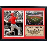 12x18 Photo Stat Frame  - Albert Pujols Los Angeles Angels