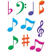 MUSICAL NOTES ACCENTS