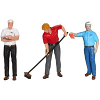 Ford Cervice Center (1965) 3 Piece Figure Set 1/18 by Motorhead Miniatures