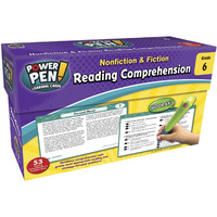 Teacher Created Resources Power Pen Learning Cards Reading Comprehension, Grade 6