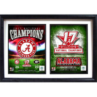 12x18 Double Frame - 2017 National Champion Alabama Crimson Tide