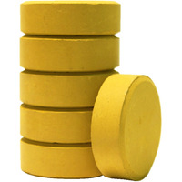 Jack Richeson Large Tempera Cakes, Yellow Ochre, Pack of 6