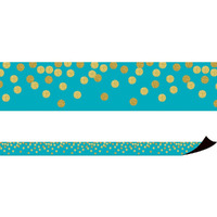 TEAL CONFETTI MAGNETIC BORDER