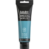 Liquitex BASICS Acrylic Paint, 4 Ounces, Brilliant Blue