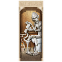 Mummy Restroom Door Cover