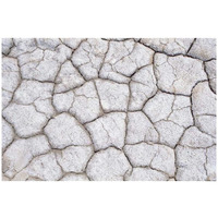 Dry and cracked ground pattern, California-Paper Art-32"x22"