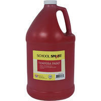 School Smart Tempera Paint, Gallon, Red