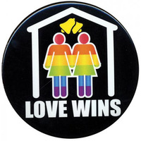 3 inches Bachelorette Button Female Female Love Wins(D0102H50HI7.)