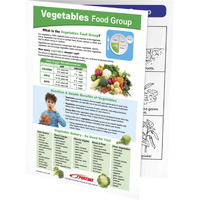 Sportime Vegetables Food Group Visual Learning Guide, 4 Pages, Grades 5 to 9