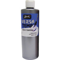 Sax Versatemp Heavy-Bodied Tempera Paint, Metallic Silver, Pint