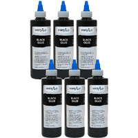 (6 EA) HANDY ART BLACK GLUE 8OZ