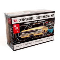 Skill 2 Model Kit 1964 Oldsmobile Cutlass F-85 Convertible 3-in-1 Kit 1/25 Scale Model by AMT
