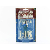 Car Girl in Tee Kylie Figurine for 1/18 Scale Models by American Diorama