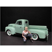 Car Girl in Tee Michelle Figurine for 1/24 Scale Models by American Diorama