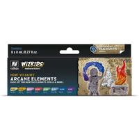 Vallejo VAL80258 Farb-Set, WizKids Arcane Elements, 8 x 8 ml Model Paint, Various