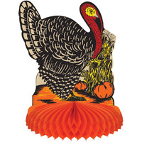 Vintage Fall Harvest Turkey Centerpiece
