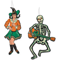 Vintage Halloween Jointed GoGo Dancers