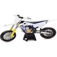 Husqvarna FS450 White and Blue 1/12 Diecast Motorcycle Model by New Ray