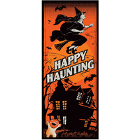 Vintage Halloween Door Cover