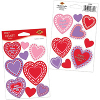 Heart Stickers - Adorable, Vibrant, High-Quality (Set of 12)