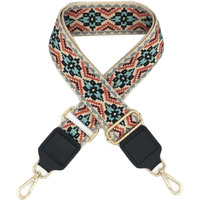 Blue Pattern Wide Replacement Canvas Bag Strap Crossbody Shoulder Strap Purse Handbag Adjustable Belt