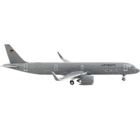 Airbus A321neo Transport Aircraft "German Luftwaffe" Gray "Gemini Macs" Series 1/400 Diecast Model Airplane by GeminiJets