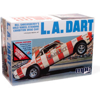 Skill 2 Model Kit Bill Shrewsberry's L.A. Dart Wheelstander Drag Car "Legends of the Quarter Mile" Series 1/25 Scale Model Car by MPC