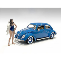 Beach Girl Katy Figurine for 1/24 Scale Models by American Diorama
