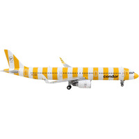 Airbus A321 Commercial Aircraft "Condor Airlines" White and Yellow Stripes 1/400 Diecast Model Airplane by GeminiJets