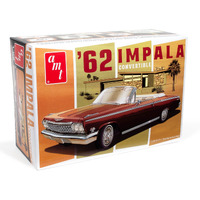 Skill 2 Model Kit 1962 Chevrolet Impala Convertible 1/25 Scale Model by AMT