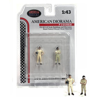 "Racing Legends" 60's Set of 2 Diecast Figures for 1/43 Scale Models by American Diorama