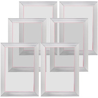 VEVOR Screen Printing Kit, 6 Pieces Aluminum Silk Screen Printing Frames, 10x14inch Silk Screen Printing Frame with 110 Count Mesh, High Tension Nylon Mesh and Sealing Tape for T-shirts DIY Printing