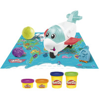 Play-Doh Airplane Explorer Starter Set, Preschool Toys for 3 Year Old Girls & Boys & Up with Jet, World Map Playmat, 3 Accessories, & 4 Modeling Compound Colors