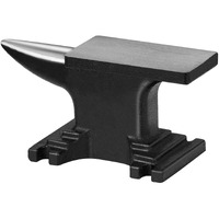 VEVOR Single Horn Anvil, High Hardness Rugged Round Horn Anvil Blacksmith,8.8Lbs Cast Steel Anvil,Compact Design and Stable Base, Forge Tools and Equipment, Metalsmith Tool for Bending and Shaping