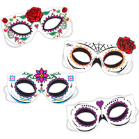 Day Of The Dead Half Masks