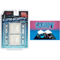 Canopy 2 Piece Set White Limited Edition to 3600 pieces Worldwide  1/64 Scale Models by American Diorama