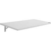 VEVOR Wall Mounted Folding Table, 39.37" x 19.69" Wall Mount Drop Leaf Table, Floating Desk with Iron Bracket, Fold Down Desk for Small Spaces, Home Office, Dining, Laundry Room, Kitchen, Bar, White