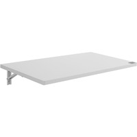 VEVOR Wall Mounted Folding Table, 35.43" x 19.69" Wall Mount Drop Leaf Table, Floating Desk with Iron Bracket, Fold Down Desk for Small Spaces, Home Office, Dining, Laundry Room, Kitchen, Bar, White